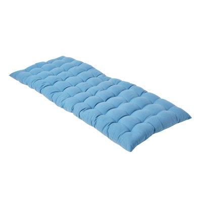 Homescapes Outdoor Bench Cushion Airforce Blue2 Seater Garden Seat Pad Cushion 108Cm Wide For FurnitureKitchen Dining & Indoor from B&Q