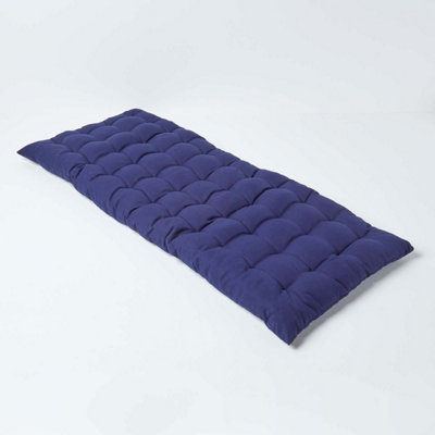 Homescapes Outdoor Bench Cushion Navy2 Seater Garden Seat Pad Cushion 108Cm Wide For FurnitureKitchenDining & Indoor from B&Q