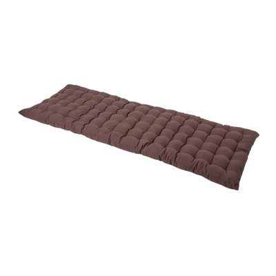 Homescapes Outdoor Bench Cushion Chocolate Brown3 Seater Garden Seat Pad Cushion 143Cm Wide For KitchenDining & Indoor from B&Q
