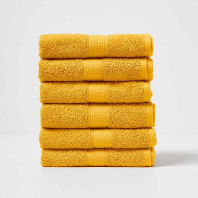 Homescapes Turkish Cotton Hand TowelOchre from B&Q