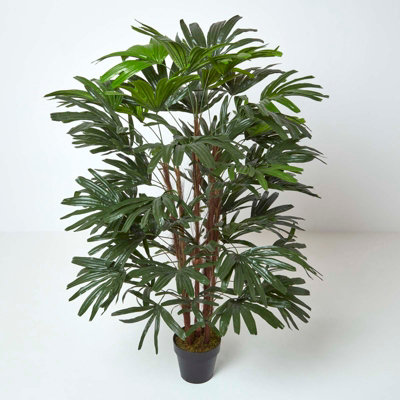 Homescapes Artificial Green Handcrafted Rhapis Excelsa Palm Tree150 Cm from B&Q