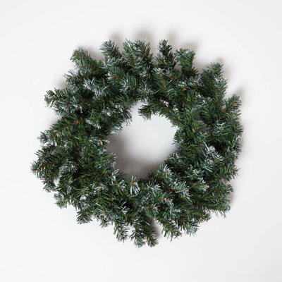 Homescapes Green Snow Dusted Foliage Christmas Garland182 Cm from B&Q