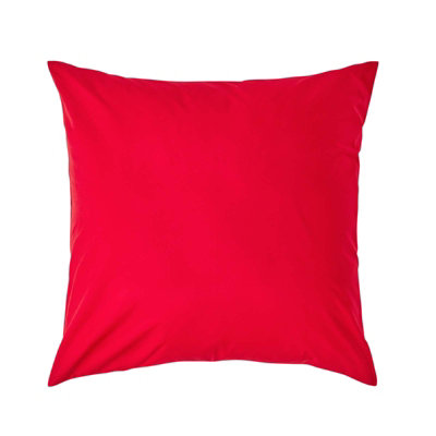 Homescapes Continental Egyptian Cotton Pillowcase 200 Tc, 60 X 60 Cm Red