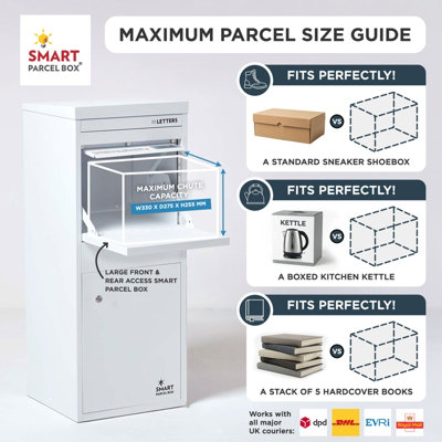 Smart Parcel Box Large Secure Outdoor Delivery Box Galvanised Steel ...