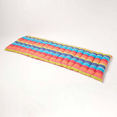 Homescapes (Three Seater) Multi Stripe Bench Cushion - Image 3