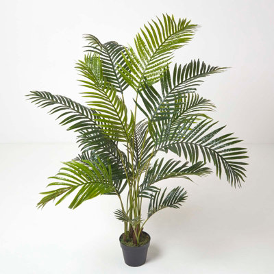 Homescapes Artificial Green Handcrafted Areca Palm Tree In Pot, 160 Cm B&Q