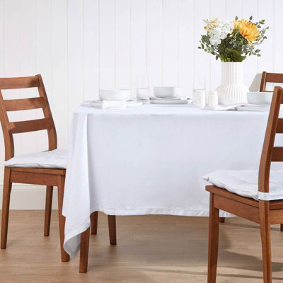 Homescapes Tablecloth 178 X 300 Cm White
