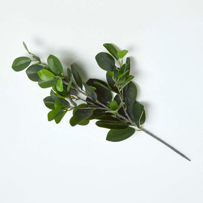 Homescapes Artificial Green Handcrafted Rubber Leaf Foliage58 Cm