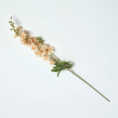 Homescapes Artificial Handcrafted Flower Spray Single Stem, 87 Cm Peach