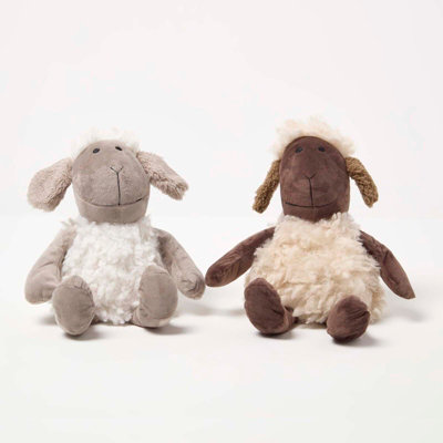 Homescapes Sheep DoorstopSet Of 2Animal Door Stops from B&Q
