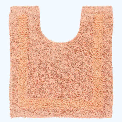 Homescapes Luxury Reversible Cotton Pedestal MatPeach from B&Q