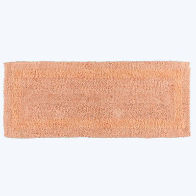 Homescapes Luxury Reversible Bath Mat RunnerPeach from B&Q