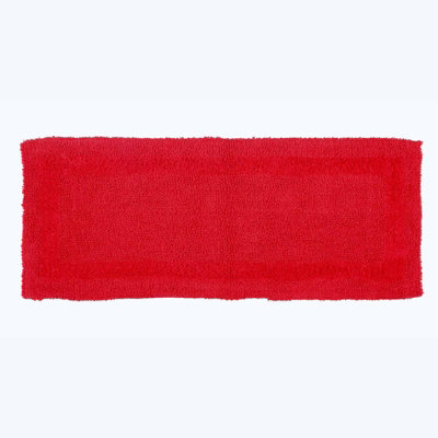Homescapes Luxury Reversible Bath Mat RunnerRed from B&Q