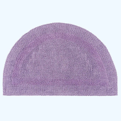 Homescapes Luxury Reversible Semi Circle Bath MatLilac from B&Q