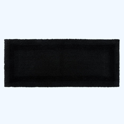 Homescapes Luxury Reversible Bath Mat RunnerBlack from B&Q