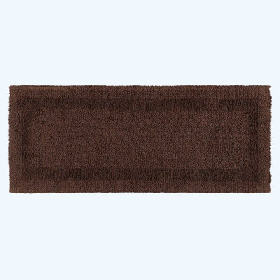 Homescapes Luxury Reversible Bath Mat RunnerChocolate from B&Q