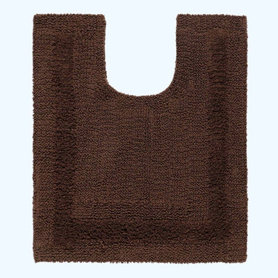 Homescapes Luxury Reversible Cotton Pedestal MatChocolate from B&Q