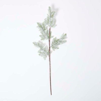 Homescapes Artificial Snowy Christmas Pine Stem27 Cm