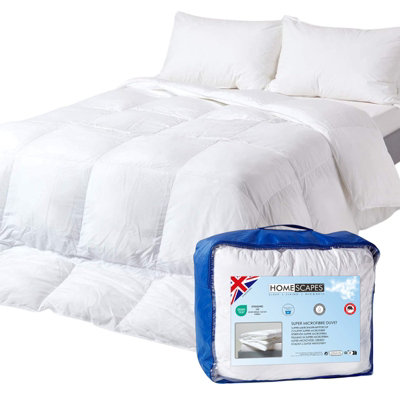 B&Q -  Luxury Hotel Soft As Down Super Microfibre 2.5 Tog Super King Summer Duvet