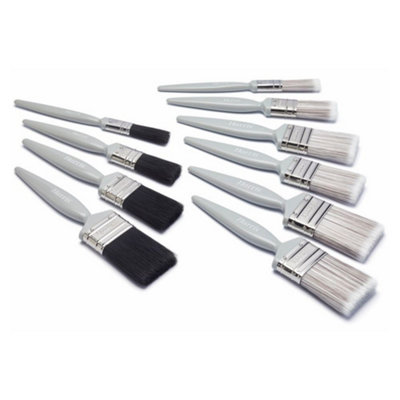Harris Essentials WallCeiling & Gloss Paint Brush SetPack Of 10Mixed SizesPaint Brushes For Emulsion & Gloss Paints from B&Q