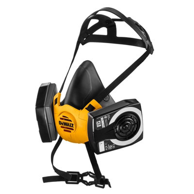 B&Q -  P3 Large Half Mask Respirator Face Mask With P3 Filters Easy Breathing