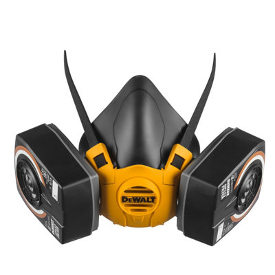 B&Q -  Medium Half Mask Respirator Face Mask With A2P3 Filters Easy Breathing