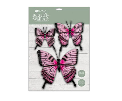 3 Pack Butterfly Garden Wall Art from B&Q