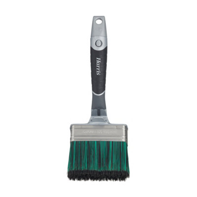 Harris Ultimate Shed & Fence 4" Interior Fencing & Sheds Swan Neck Paint Brush from B&Q