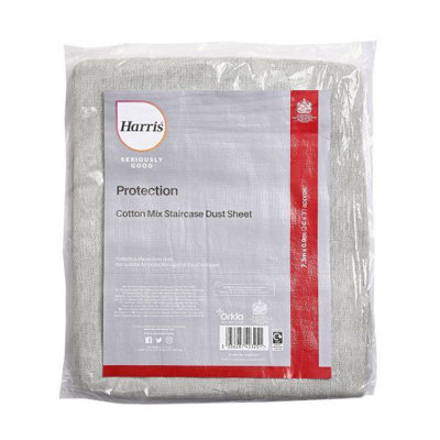 Harris Seriously Good Cotton Dust Sheet Staircase 7.3M X 0.9M (102064201) from B&Q