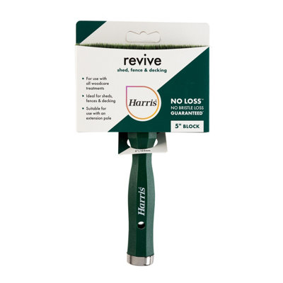 Harris Revive 5" Exterior ShedFenceDecking & Masonry Flat Paint Brush from B&Q