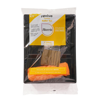 Harris Revive Polyester Long Pile Decorating Set4 Pieces from B&Q