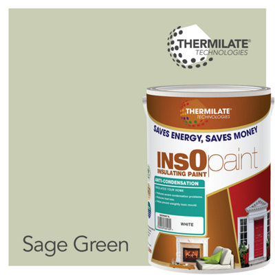 Thermilate Technologies Insopaint Anti Condensation PaintStops Condensation On Interior Walls & Ceilings- Sage Green from B&Q