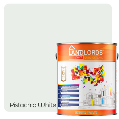 Landlords PaintMasonry PaintBest Weatherproof Exterior Wall ProtectionPistachio White5L from B&Q
