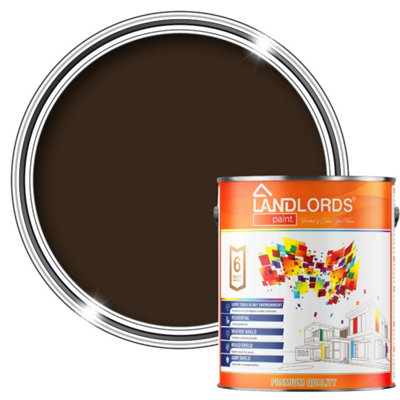 Landlords PaintKitchen & Bathroom PaintMould ResistantWashable & DurableBrown2.5L from B&Q