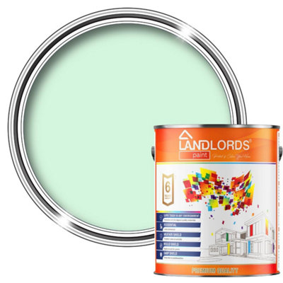 Landlords PaintKitchen & Bathroom PaintMould ResistantWashable & DurablePistachio White10L from B&Q