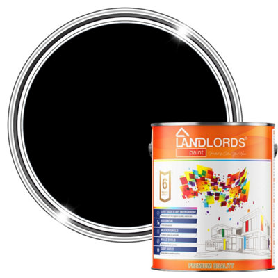 Landlords PaintMatt PaintSmooth Matt Finish For Walls & CeilingsBlack10L from B&Q