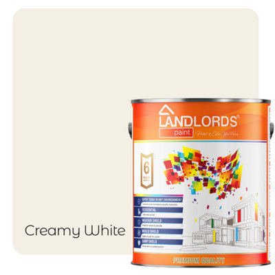 Landlords PaintShed & Fence PaintBest Durable Outdoor Wood ProtectionCreamy White20L from B&Q