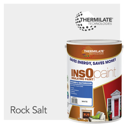 Thermilate Technologies Insopaint Kitchen & Bathroom PaintBest Anti-Mould ProtectionInsulating Walls & CeilingsRock Salt from B&Q