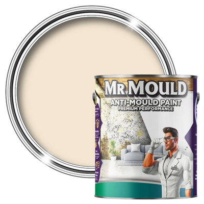Mr MouldAnti-Mould PaintPremium Colour & Protection For Interior Walls & CeilingsMagnolia1L from B&Q