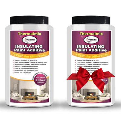 Thermilate Technologies Thermalmix Insulating Paint Additive2Pk from B&Q