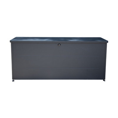  - Anthracite Cushion Storage BoxGalvanised Steel With Lockable Lid