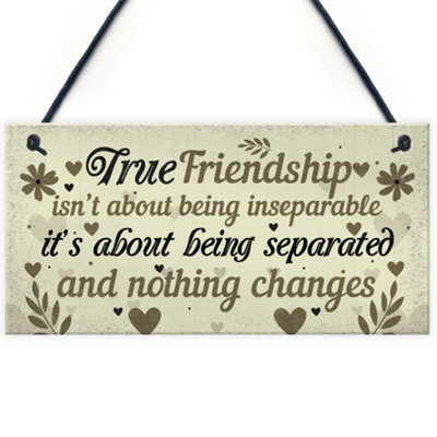 Red Ocean Best Friend Friendship Gifts Christmas Gifts For Friend Birthday Gifts For Women Thank You Shabby Chic Plaque Keepsake from B&Q