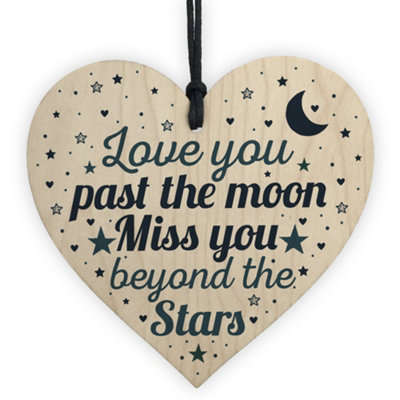 B&Q -  Heart Plaque Memorial Gift For Mum Dad Nan Grandad Grave Plaque Sign Ornament Gift
