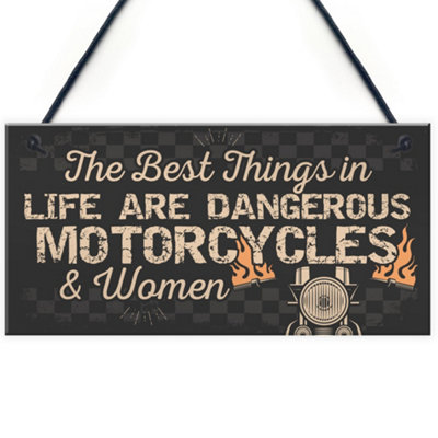 Red Ocean Novelty Unusual Biker Gifts Birthday Christmas Dad Grandad Uncle Gifts For Motor Bikers from B&Q