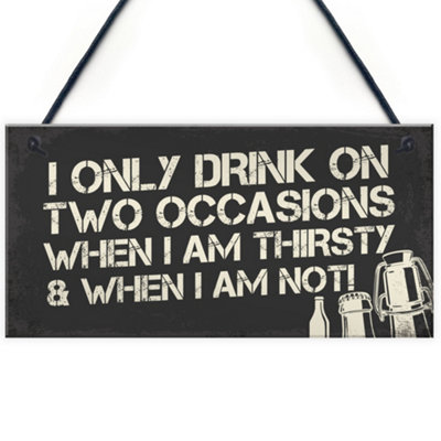 B&Q -  Funny Home Bar Signs And Plaques Novelty Man Cave Decor Gifts Hanging Sign For Home Bar Pub