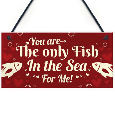 Red Ocean Funny Valentines Annniversary Gift Plaque For Husband Wife Boyfriend Girlfriend Romantic Gift Keepsake from B&Q