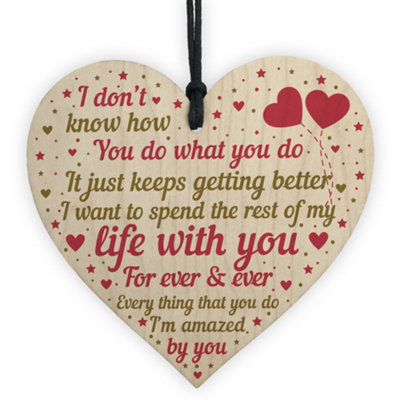 Red Ocean Perfect Valentines Gift For Your Girlfriend Boyfriend Husband Or Wife Romantic Keepsake Gift Plaque from B&Q