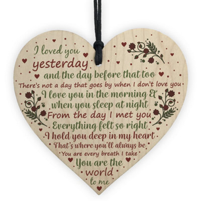 Red Ocean Special Anniversary Gift For Husband Wife Valentines Gift For Boyfriend Girlfriend Keepsake Gift from B&Q