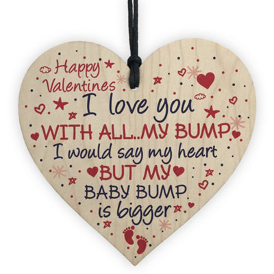 Red Ocean Valentines Gift For Boyfriend Husband Daddy To Be Gifts From Bump Daddy To Be Card Keepsake Wooden Heart from B&Q