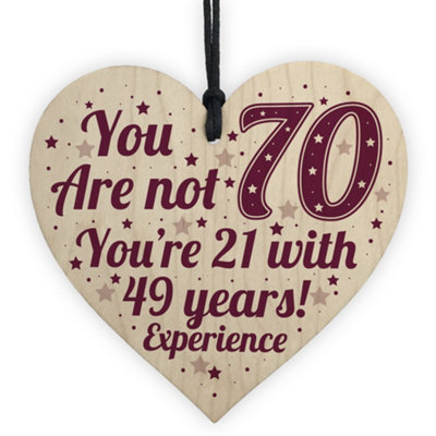 B&Q -  70Th Birthday Gifts For Women / Men 70Th Birthday Card 70Th Birthday Decoration Gift For Mum Dad Nan Grandad